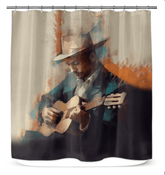 Shredding Showcase Shower Curtain - Beyond T-shirts